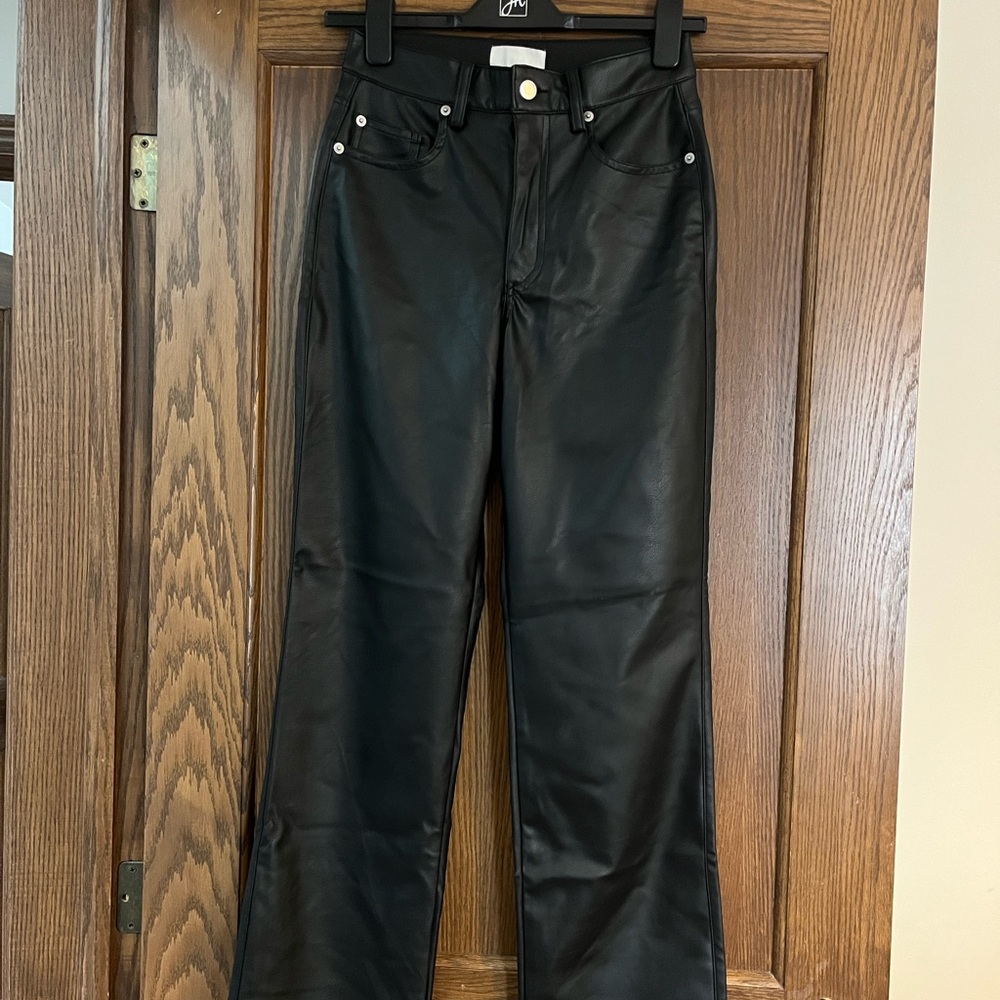 Brand new vegan leather jeans / pants